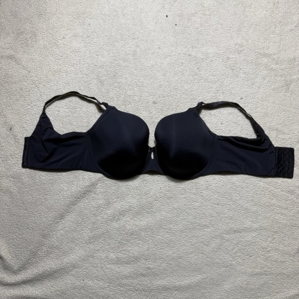 Torrid Curve Bra Womens 38F Bow Accent Black Hook & Eye Wireless Adjustable